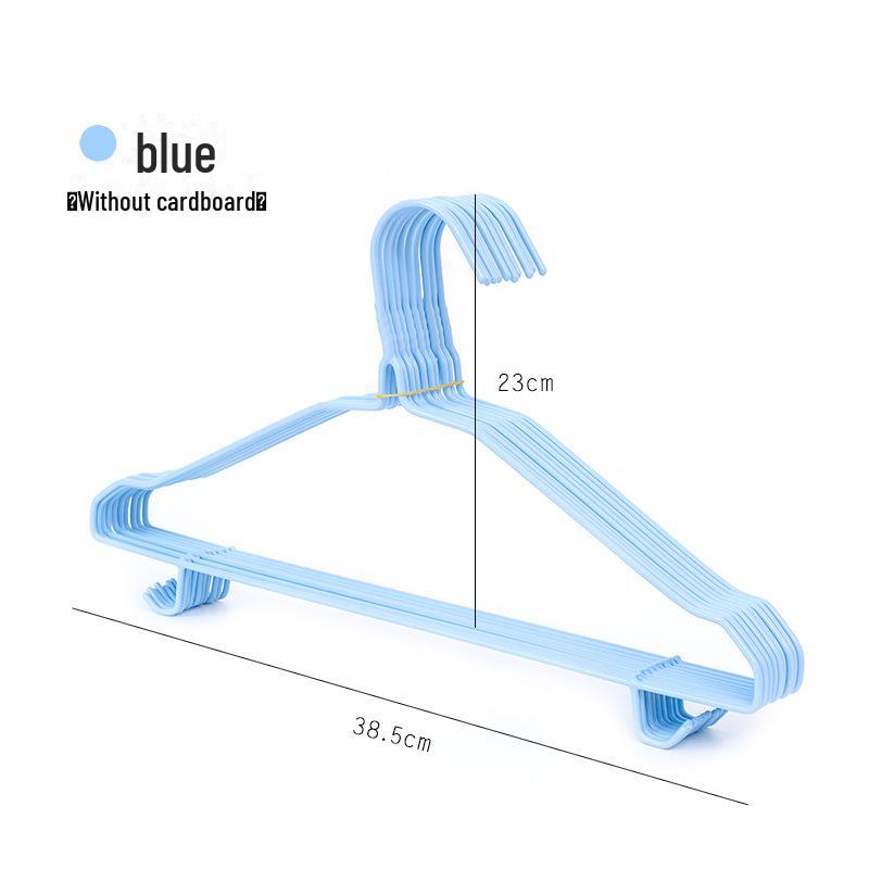 Нескользящая металлическая вешалка с пластиковыми крючками для взрослой и детской одежды