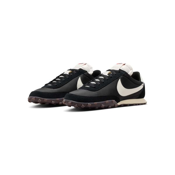 Nike Кроссовки мужские Waffle Racer Черный Кокосовое молоко Резина Резина-Темно-коричневый Парус IM8658-001