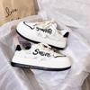 2024 Spring/Summer New Versatile Casual Sports Breathable Board Shoes Thick Sole Small White Shoes for Women