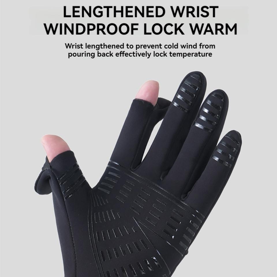 Loogdeel Touch Screen Waterproof Windproof Sports Gloves Warm Thermal Fleece Running Cycling Gloves Winter Gloves Men Gloves