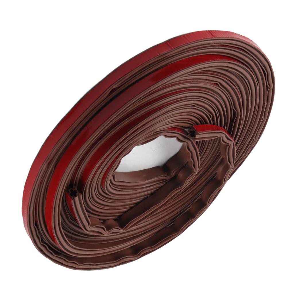 6 м Уплотнительная лента для двери Силиконовая резина Самоклеящаяся Погодная лента Коричневая Уплотнительная лента для окна для