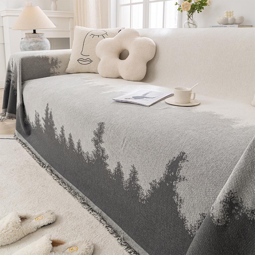 Простой модный чехол для дивана из шенилла Four Seasons Universal Anti-Scratching Antistick Wool Universal Sofa Towel
