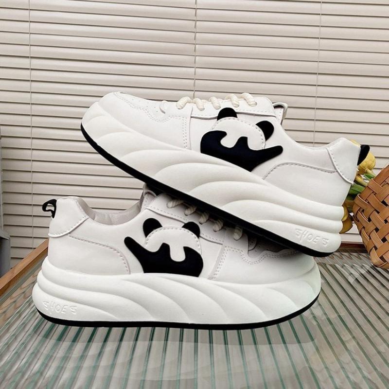 Мода 2024 года, новые U-образные кожаные женские белые повседневные кроссовки из вулканизированной кожи, дышащие спортивные туфли для ходьбы и бега на платформе с плоскими подошвами