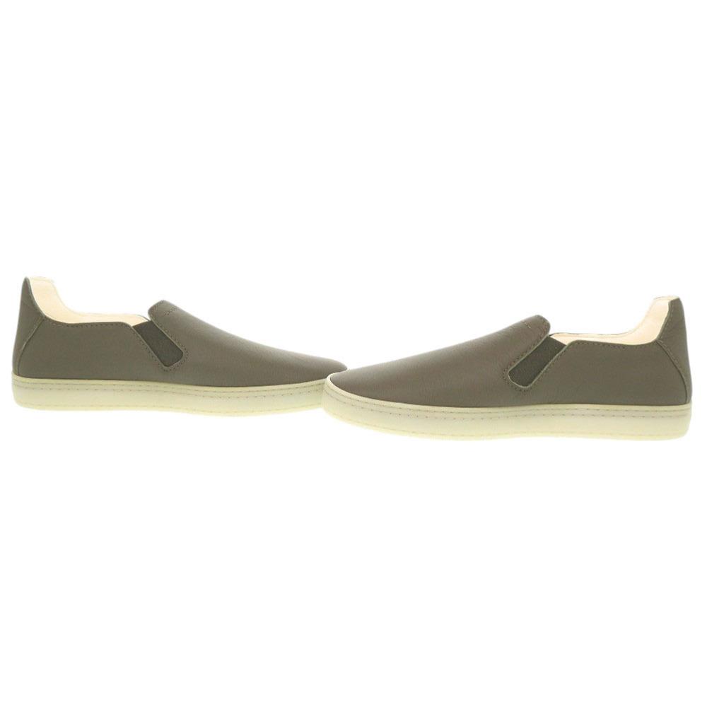 Used AUTHENTIC BERLUTI Slip-on Eden Calligraphy khaki Leather