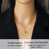 Stainless Steel Golden  Sun Pendant Necklace For Women Girl 2025  Concise Solar Neck Chain Jewelry Gift