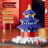 Lego-Compatible Micro-Particles: Yellow Crane Tower Suzhou Garden Chinese-Style Building Blocks