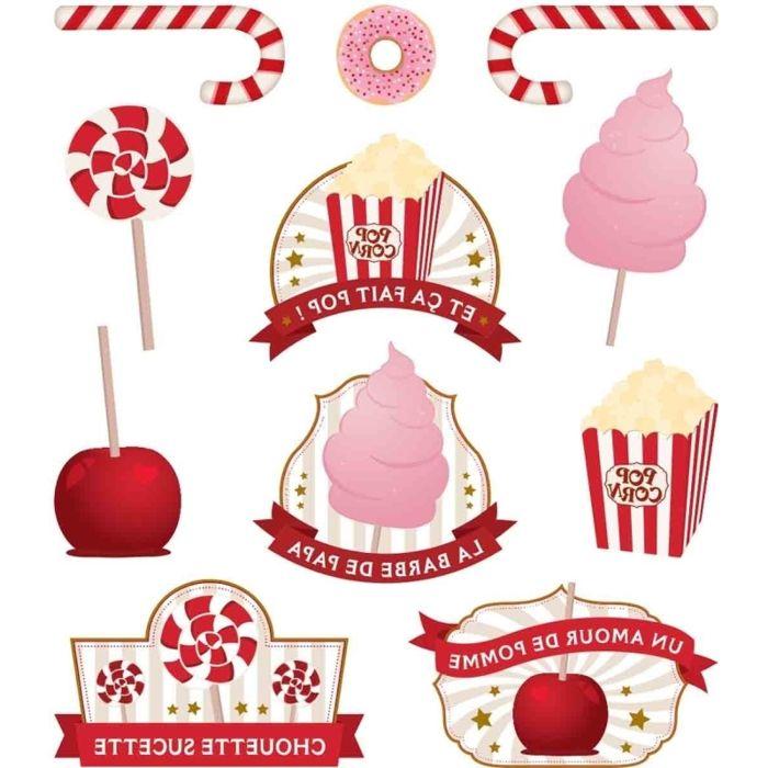 Tatouages fête foraine - MEGACREA DIY - 22 pcs - Faciles à appliquer - Durabilité plusieurs jours - Colorés