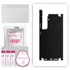 apgo Protective Skin Sticker for the Back+sides Compatible with Samsung Galaxy S21 5G, Full Wrap Film, Foil, Vinyl - Pattern Carbon Black