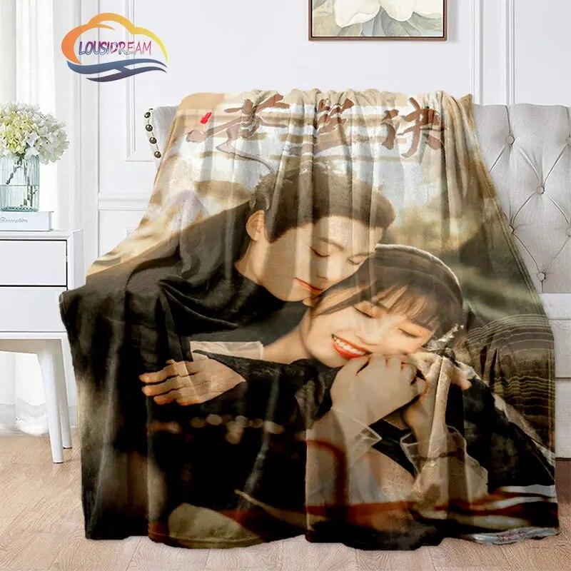 Hot Tv Love Between Fairy and Devil Blanket Cang Lan Jue Dong Fang Qing Flannel Bedroom Bedding Sofa Soft Bedspread