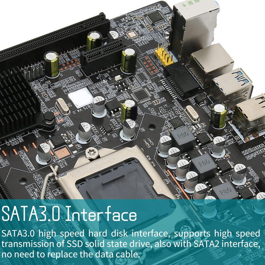 LGA 1155 Motherboard for B75 Desktop Computer Mainboard USB SATA DDR3 Memory Manboard 3.0