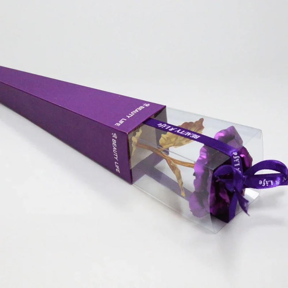 Искусственные золотые цветы Роза с покрытием из 24-каратной фольги Подарок на День святого Валентина для жены Свадьба День матери Вечная любовь Золотые розы