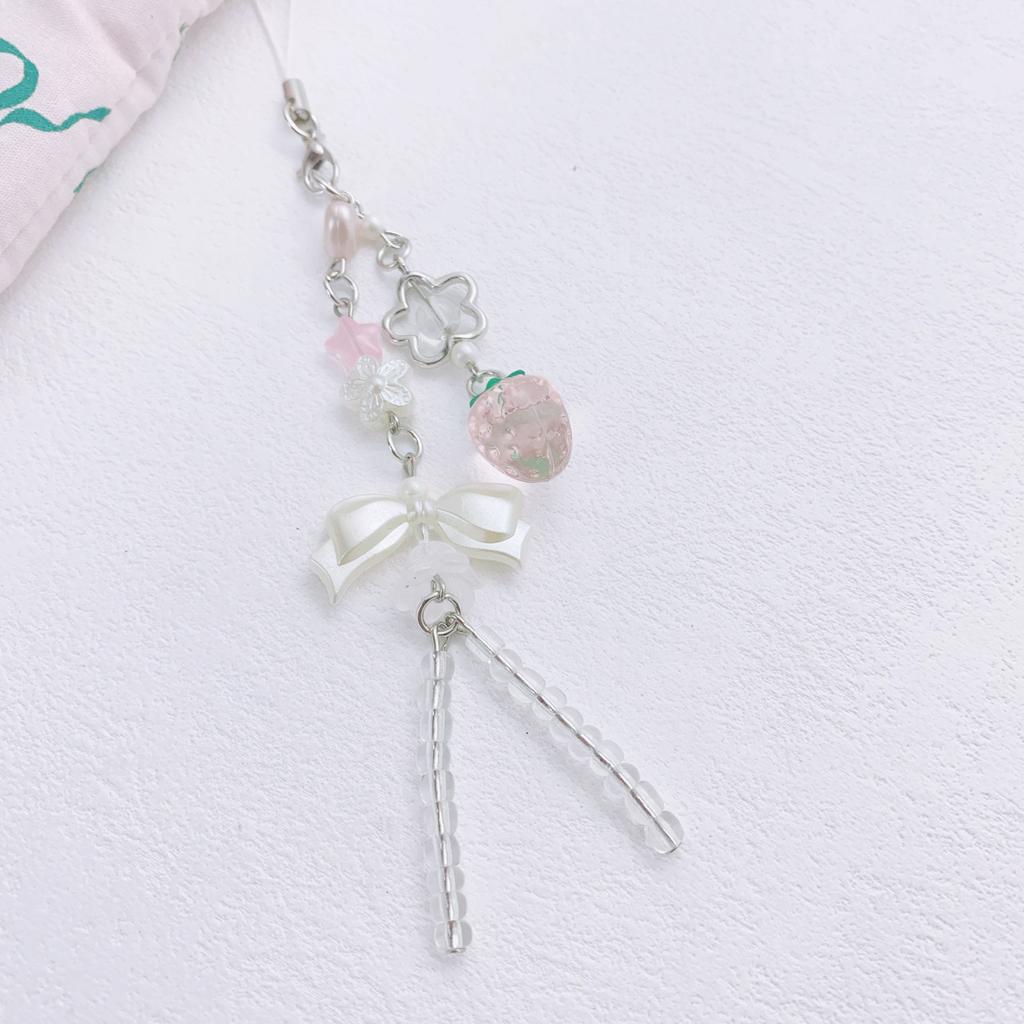 Pack of 2 Fruit Phone Strap with Delicate Craftsmanship Stylish Phone Decoration Alloy Texture Suitable for Phone Bag