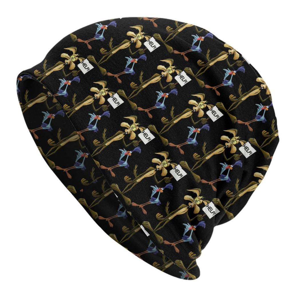 Roadrunner Coyote Warm Knitted Cap Fashion Bonnet Hat Autumn Winter Outdoor Beanies Hats for Unisex Adult