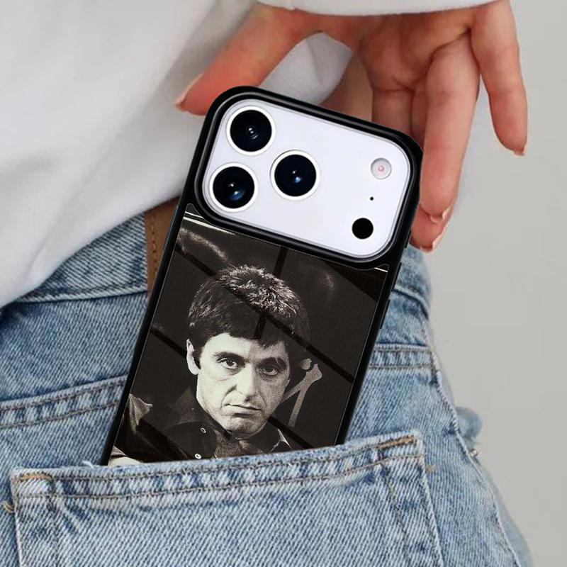 Scarface Tony Montanna Poster Phone Case for iPhone 17ProMax 12 13 14 15 16e 17 Pro Max Plus Air Cover