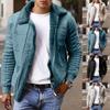 Men's  Winter New Fashion Pure-Colour  Loose Casual  Plush Jacket