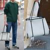 [qbag paris] Средняя сумка-тоут из неопрена на молнии, Неопреновая сумка для подгузников, Большая вместимость, Легкая, Моющаяся, Повседневная, Для работы, Для поездок на работу, Для школы, Формат А4