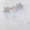 Пластиковый головной убор в виде снежинки, цветная лента, косплей-повязки на голову, рождественские фестивальные подарки
