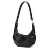 Soft Leather Texture Croissant Women's Retro Trend Fashion One Shoulder Underarm Cloud Bag Casual Versatile Messenger Dumpling Bag
