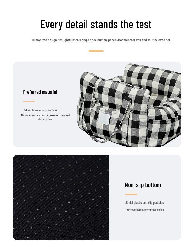 Горячая распродажа Маленькая лежанка-автокресло для питомца: Защита от царапин, Утолщенный, Безопасный и Портативный для защиты собак и кошек