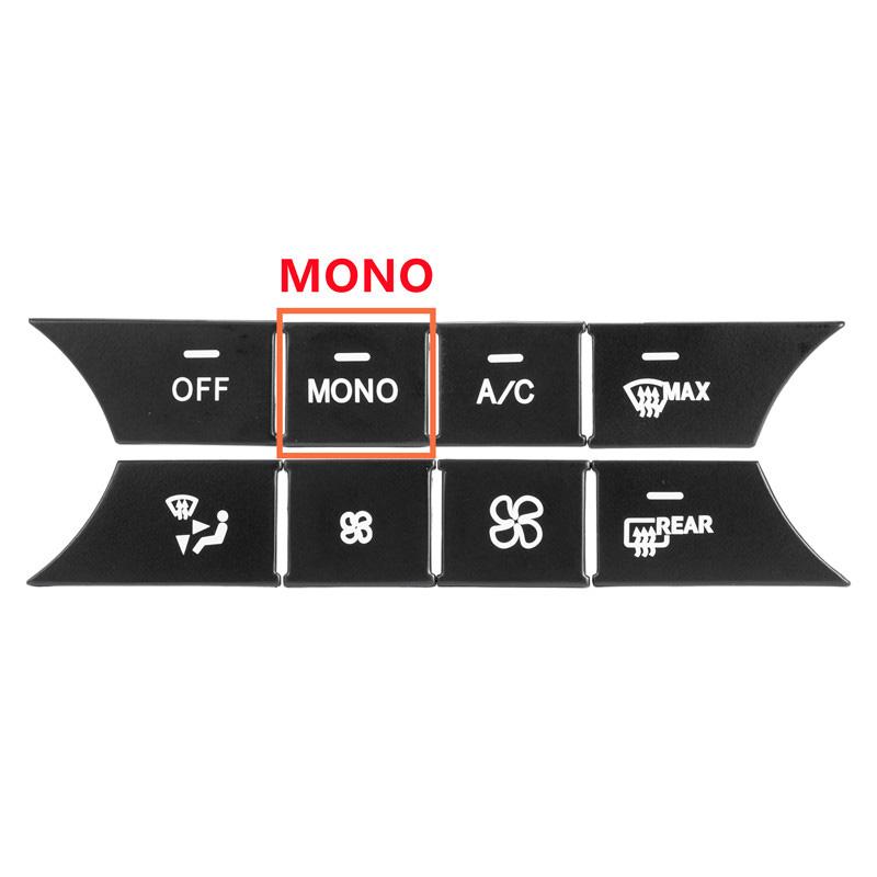 Автомобильная консоль AC Кондиционер АВТО Кнопки регулировки громкости Блестки Наклейки Накладка для Mercedes Benz CE CLS GLK Class W204 W212