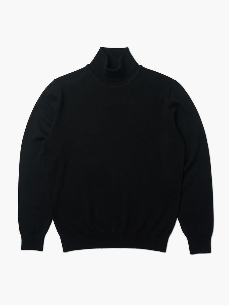VERNO 24Fw Turtle-Neck Knit Black