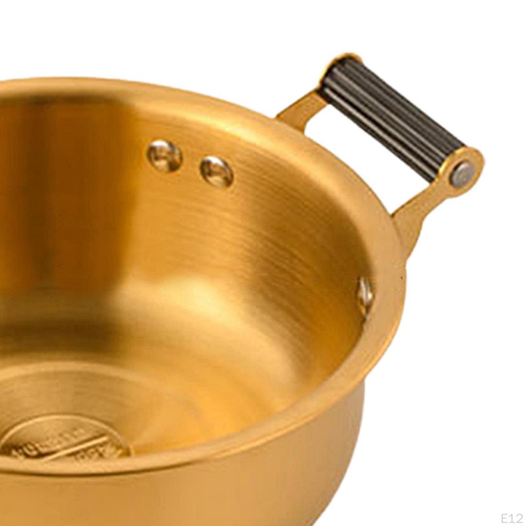 Корейская кастрюля для приготовления рамена для использования на плите с двойными ручками