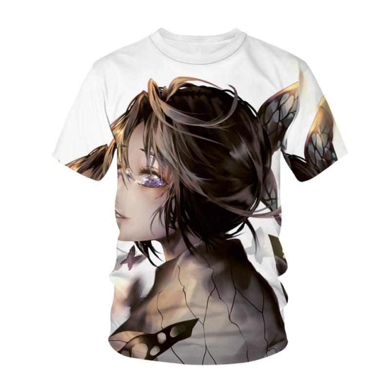 Футболка для мужчин и женщин, аниме, 3D принт, уличная одежда, Demon Slayer Kimetsu No Yaiba, Harajuku, модная футболка, футболка унисекс, топы, одежда