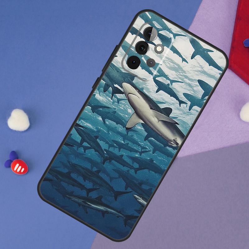 Чехол-Акула Зуб Рыбы для Samsung Galaxy A55 A35 A32 A12 A22 A52 A06 A54 A34 A14 A56 A36 A26 A16 A13 A53 A15