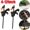 4-12''inch Woodworking Work Bar Mini F Clamp Clip Set Woodworking Clamp Hard Quick Ratchet Release Clip DIY Carpentry  Hand Tool