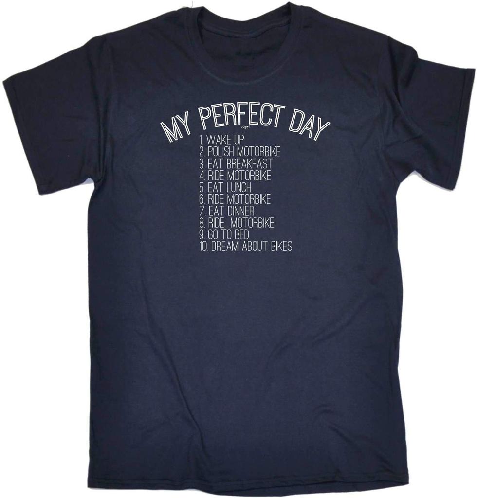 Funny Tee My Perfect Day Motorbike Unisex T-shirt