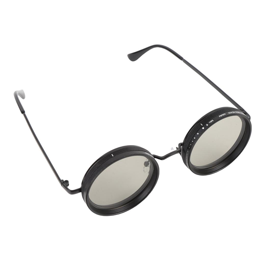 Регулируемые солнцезащитные очки с переменным затемнением, круглые линзы 49 мм, солнцезащитные поляризационные очки с ND-фильтром для мужчин, для рыбалки