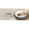 2026 New Arrival Round Donut Cat And Dog Cushion Bed, 24in Pet Bed For Small Or Medium Dogs, Anti-Slip & Water-Resi