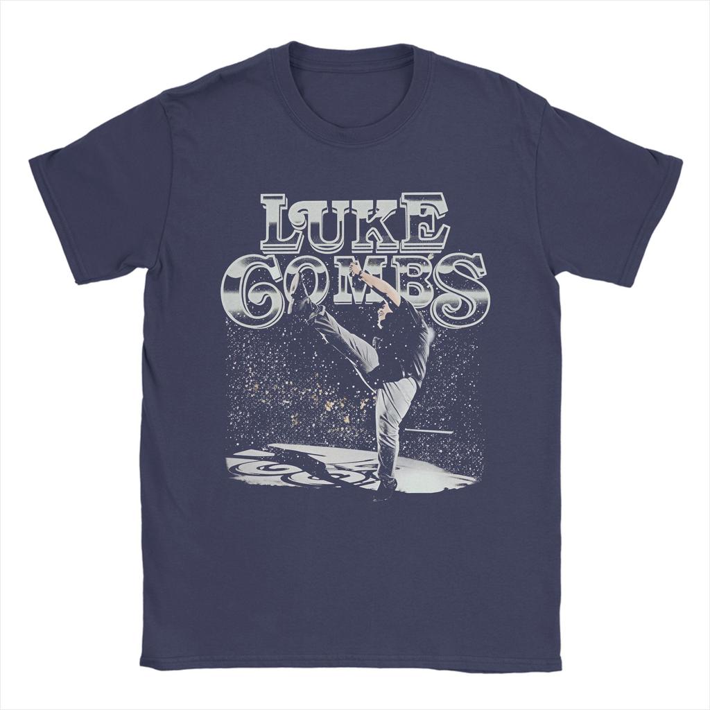 Harajuku TShirt Summer Luke Combs My Kinda Saturday Night Tour T Shirts Pure Cotton Tee Shirt for Unisex YK Short Sleeve Tees