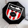 1 PC Automatic Folding Umbrella - Sunderland Afc Pattern Portable Foldable Design With 8 Ribs Christmas Birthday Gifts