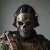 Латексная маска-шлем Череп-Призрак - Косплей Call of Duty MWII