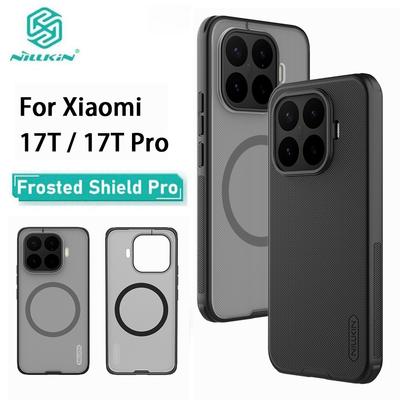 NILLKIN Магнитный чехол для Xiaomi 17T / 17T Pro, матовый Shield Pro, ТПУ + ПК, жесткая крышка
