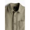 HM Regular Fit Cotton Twill oversHirt kHaki Green