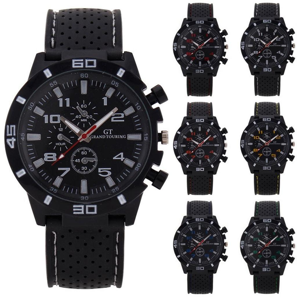 Men's Waterproof Luminous Running Alarm Clock Watch