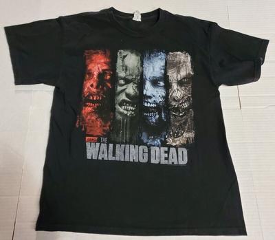 Черная футболка «Ходячие мертвецы» с забавной винтажной футболкой унисекс