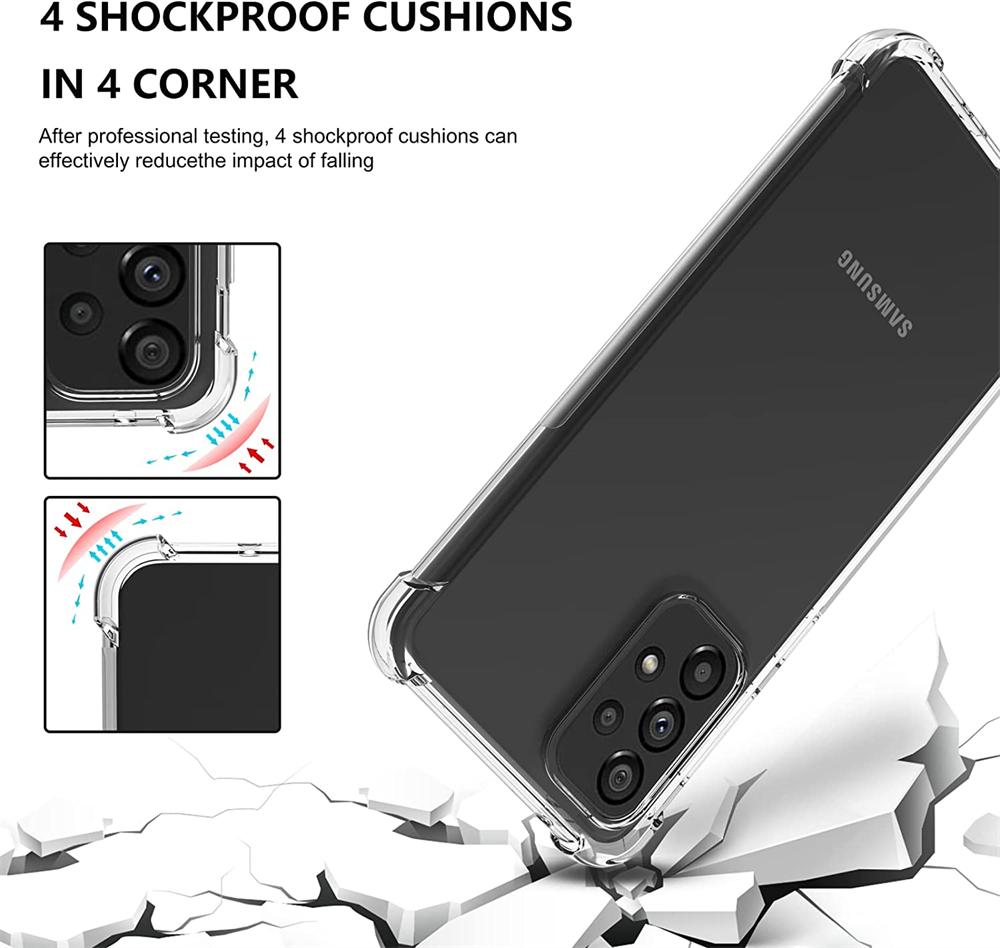 Толстый противоударный прозрачный силиконовый чехол для Samsung Galaxy A12 A23 A33 A53 A73 A14 A24 A34 A54 A13 A22 A32 A52 A72 5G Чехлы