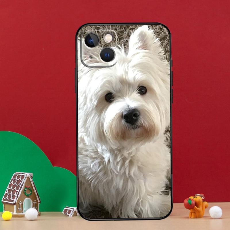 Чехол для iPhone 15 12 14 Pro Max 11 13 Mini Plus XR X XS Max с изображением собаки Вест-хайленд-уайт-терьер, задняя крышка телефона
