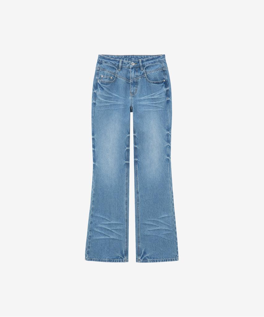 Джинсы Jeissijeidi Bootcut с потертостями Jzdp32Je