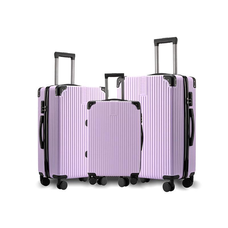 Sturdy and Durable Three-Piece Luggage Set with Anti-Collision Corners: 20, 24, 28 Inch Sizes