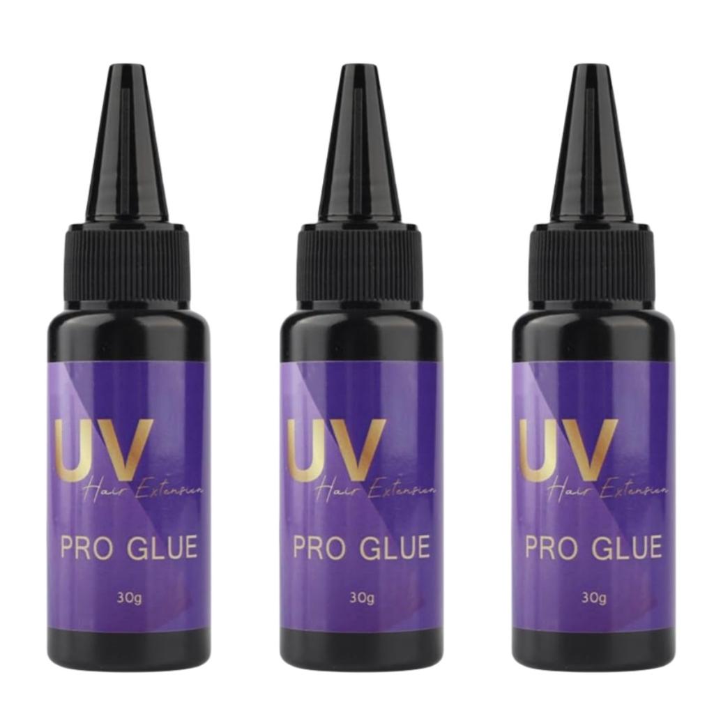 30g UV Hair Glue  Invisible Hair Extension Glue Waterproof Seamless Fast Drying Hair Extension Glue Hair Adhesive Invisible Extension