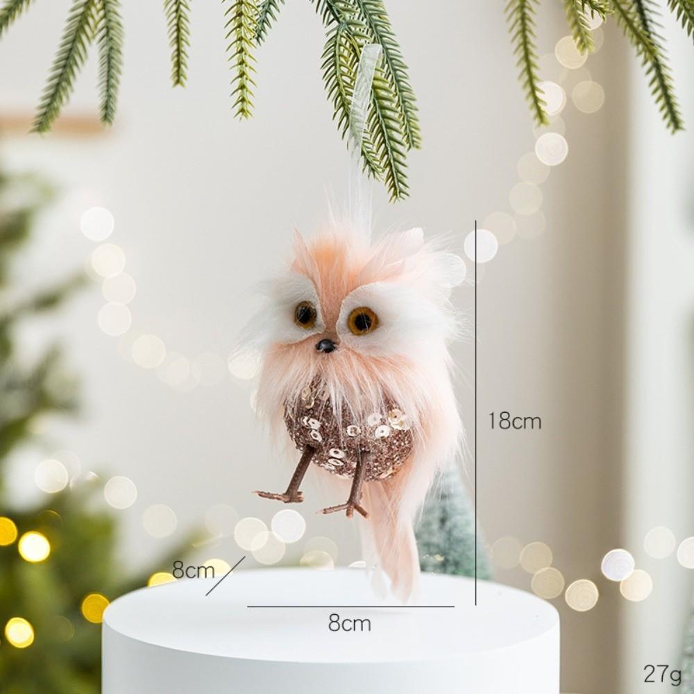 Hanging Rope Christmas Animal Ornament Felt Xmas Hanging Decor Holiday Ornament  Tabletop Display