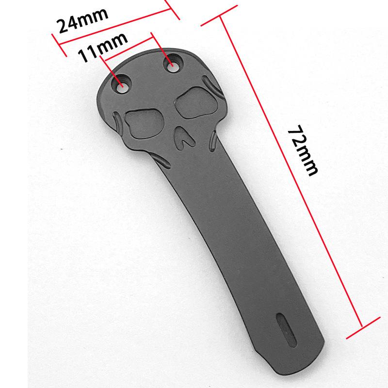 1 шт. Высококачественный титановый сплав карманный нож задняя клипса складные ножи ножны поясные зажимы зажим DIY аксессуары ЧАСТИ