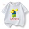 Детская футболка Robloxing для мальчиков Спортивная хлопковая футболка Детская Мультяшная унисекс Короткий рукав Повседневная Уличная Одежда Harajuku
