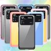 Роскошный ударопрочный прозрачный жесткий чехол для Xiaomi Poco M4 X4 Pro F3 Mi 12 Pro 12X Redmi Note 11 Pro Plus Capas прозрачный мягкий чехол