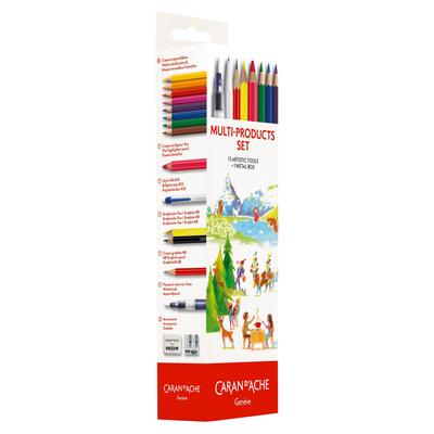 Caran Swiss Color Set Swiss Color Maxi Pencil Edelweiss Pump Water Brush Graphicolor Yellow 825 Шариковая ручка Ластик Точилка для карандашей Paint Art