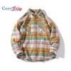 Men's Flannel Shirts Casual Button Down Plaid Shirt Jacket Long Sleeve Fleece Shacket with Pockets